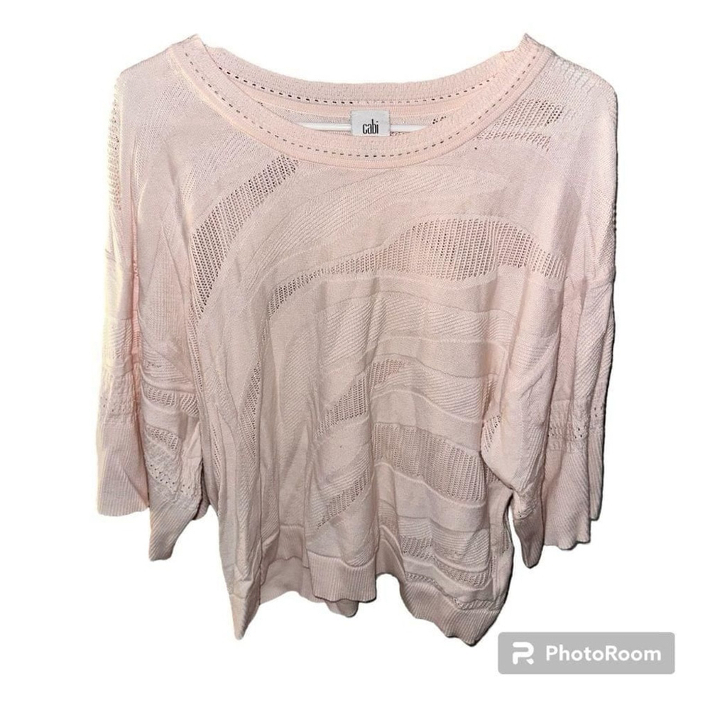 Cabi Pink Shy Boxy Pullover Knit Sweater - Picture 5 of 10